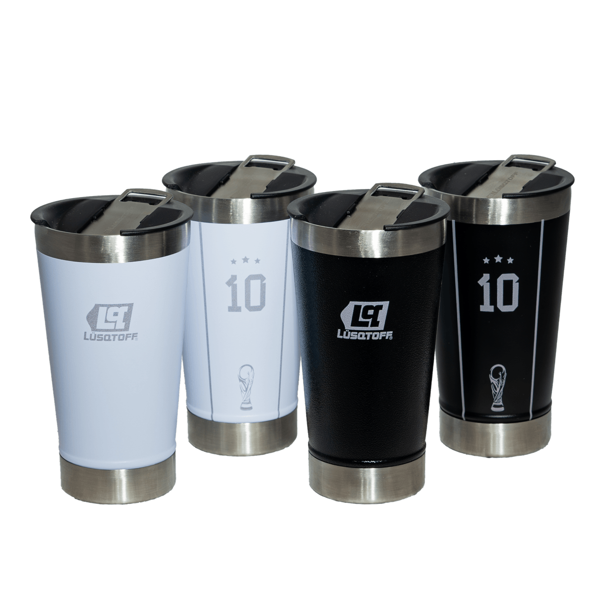 Set 4 Vasos Con Tapa 530ml V4L530-9 - Lusqtoff