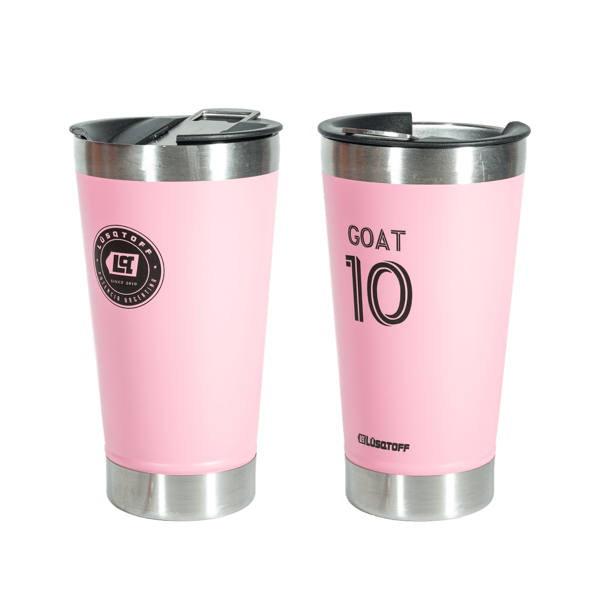 Vaso Cervecero Con Tapa 530ml Rosa VTL530-9R - Lusqtoff