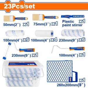 Set Pinceles Rodillos Pintura 23 Piezas WCB3H23 - Wadfow