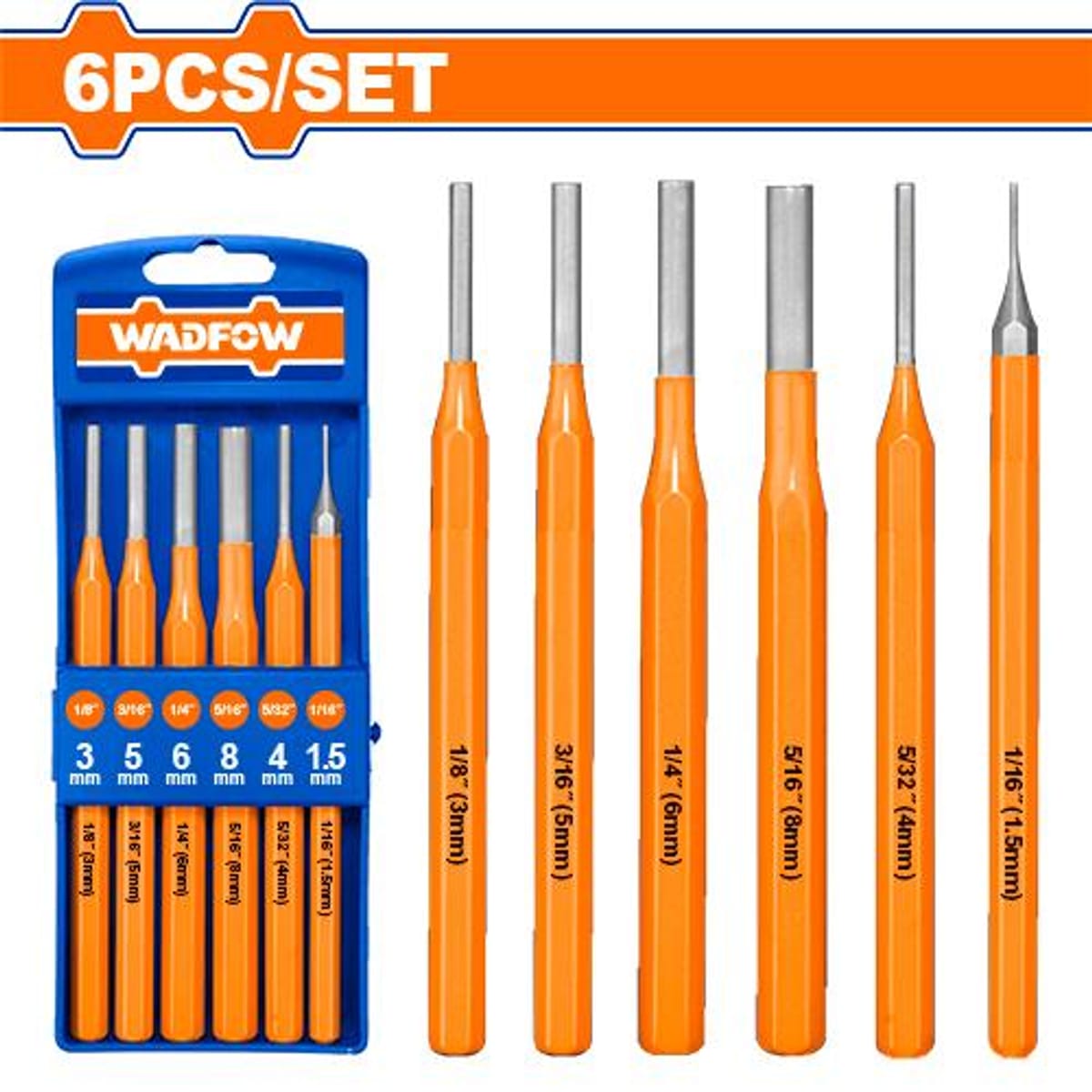 Set Botadores Punzón Pin 6 Piezas WCC8306 - Wadfow