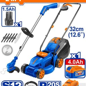 Combo Cortadora Césped 20V 320mm + Bordeadora 12V WCK20228 - Wadfow