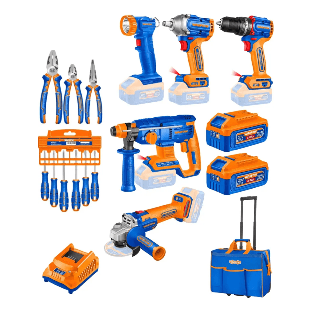 Combo 5 Herramientas A Batería 20V + Alicates Destornilladores WCK20794 - Wadfow