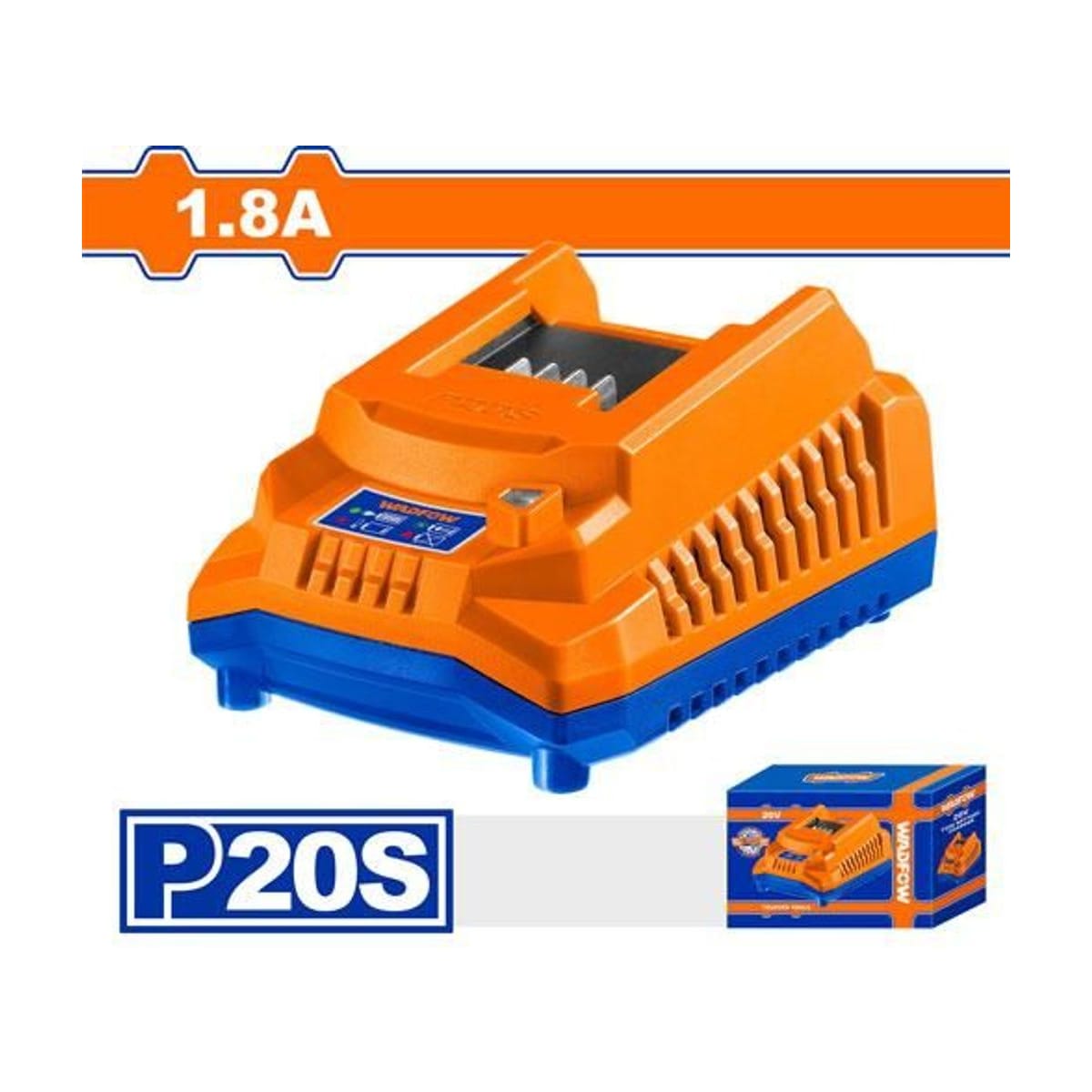 Cargador Batería Litio 20V 1,8A WFCP518-4 - Wadfow