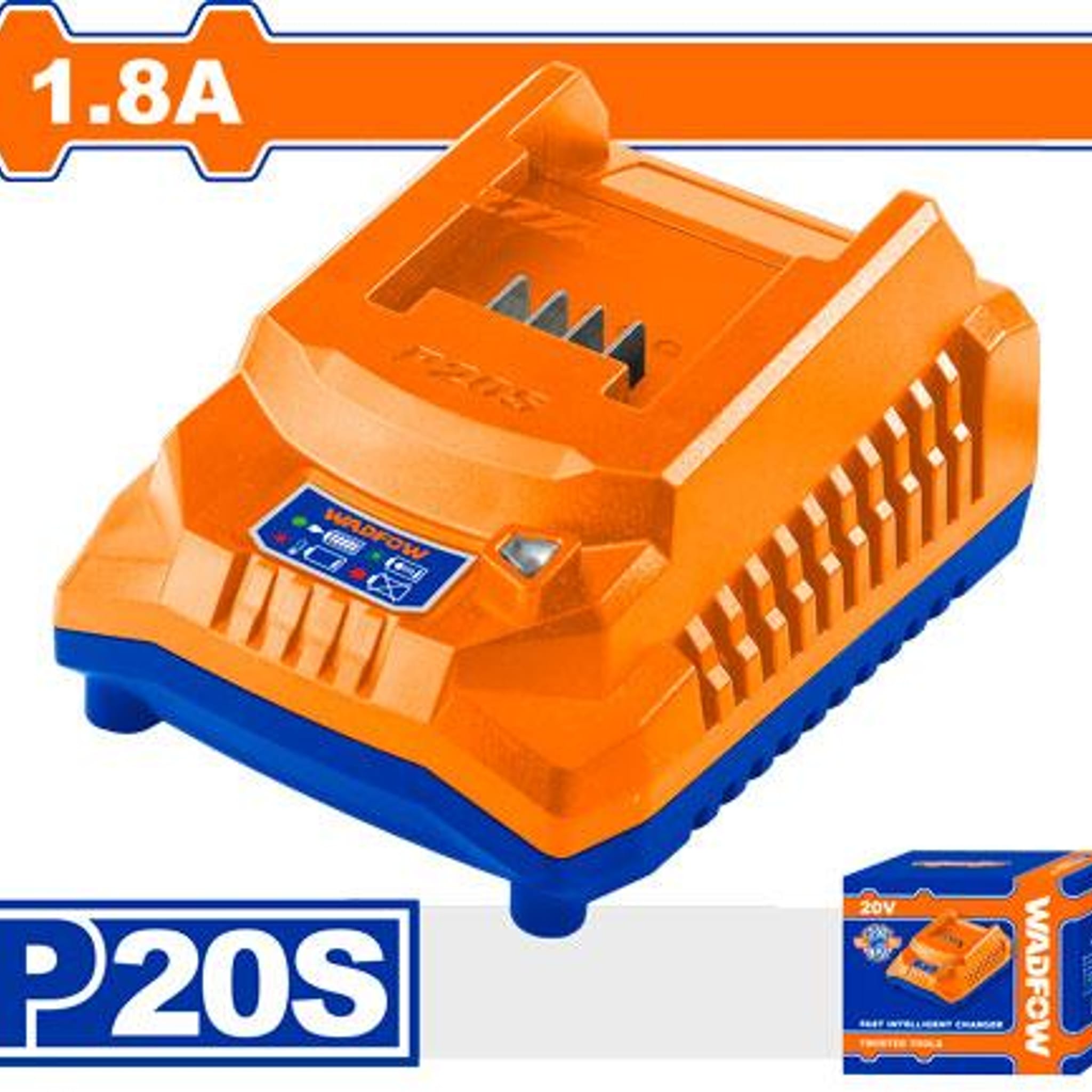 Cargador Batería Litio 20V 1,8A WFCP518-4 - Wadfow