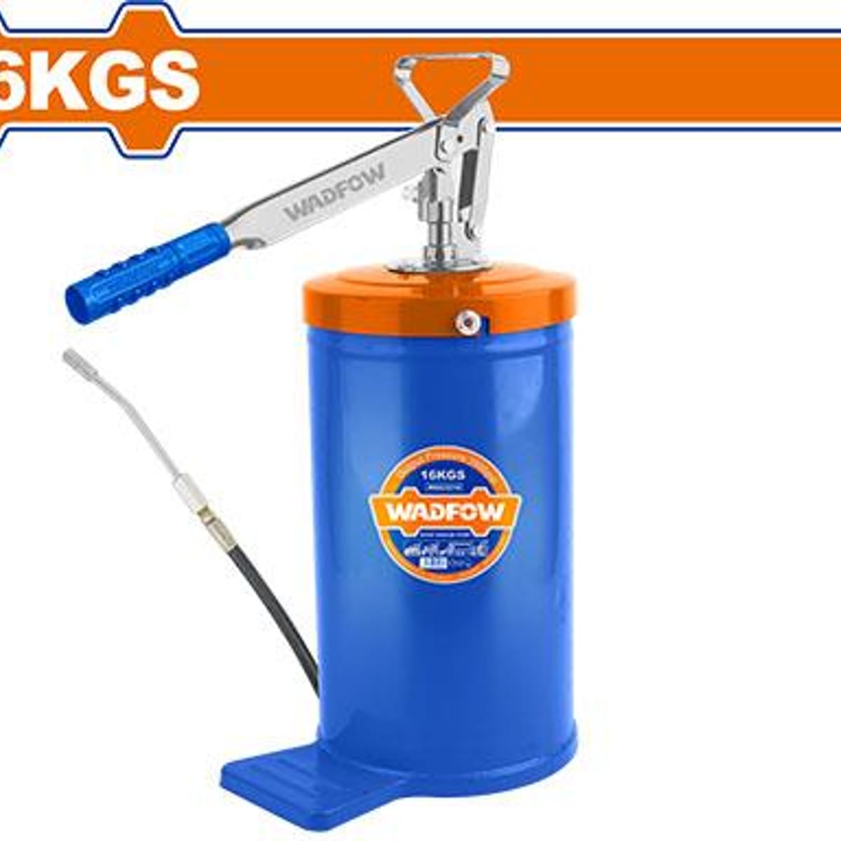 Engrasador Manual Barril Acero 16Kg Diam. 220mm 3000PSI WHY1A16 - Wadfow
