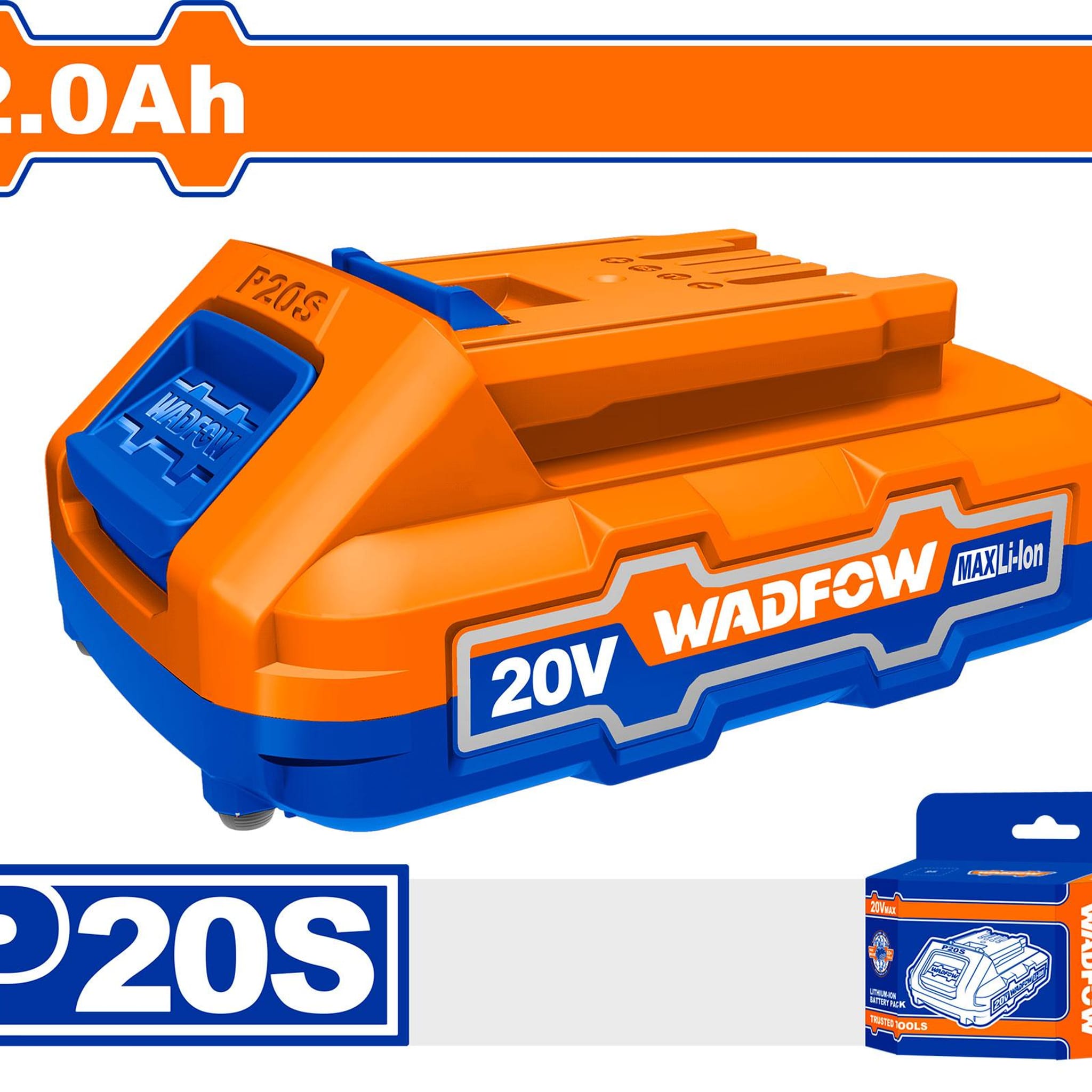 Batería Litio 20V 2Ah P20S WLBP520 - Wadfow