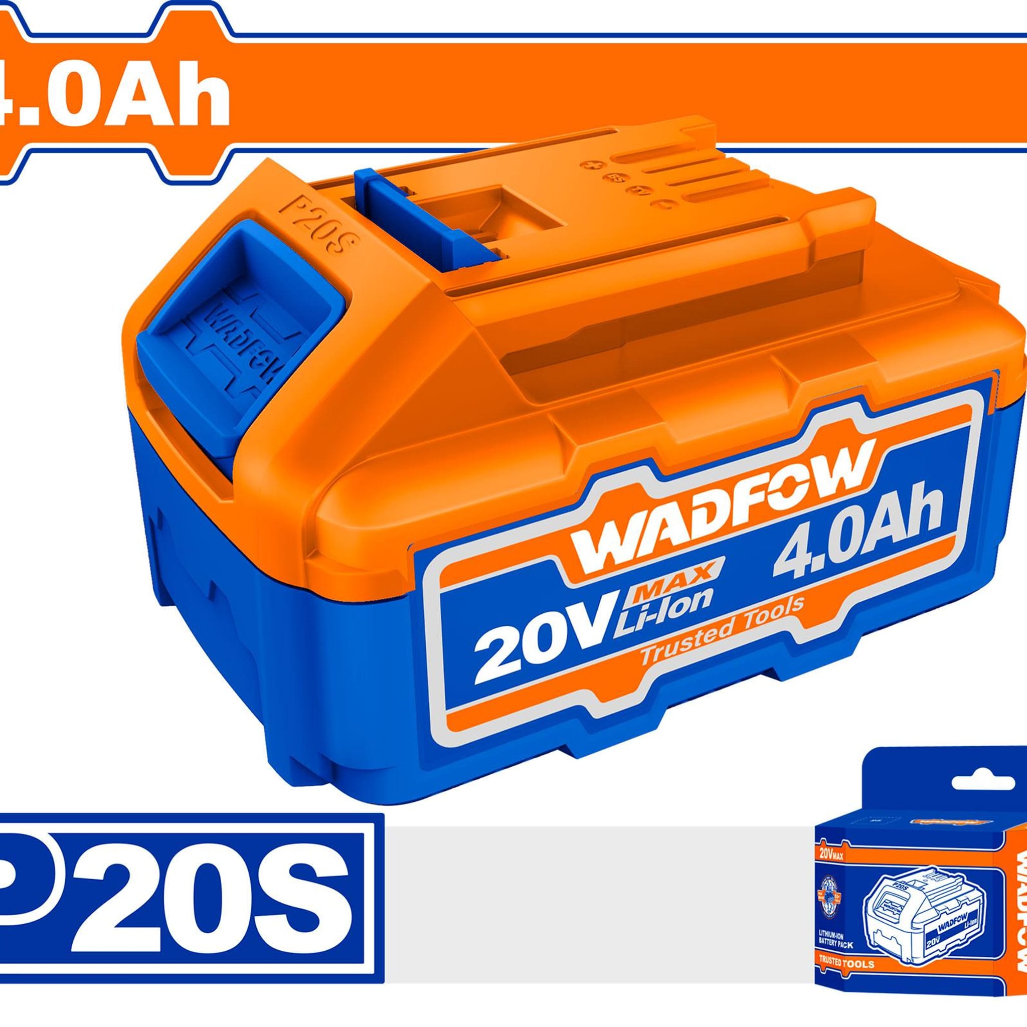 Batería Litio 20V 4Ah P20S WLBP540 - Wadfow