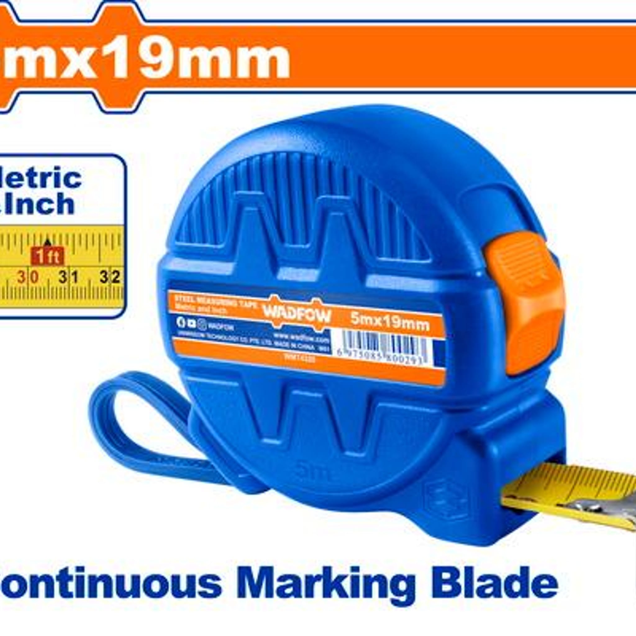 Cinta Métrica 5m x 19mm WMT4320 - Wadfow