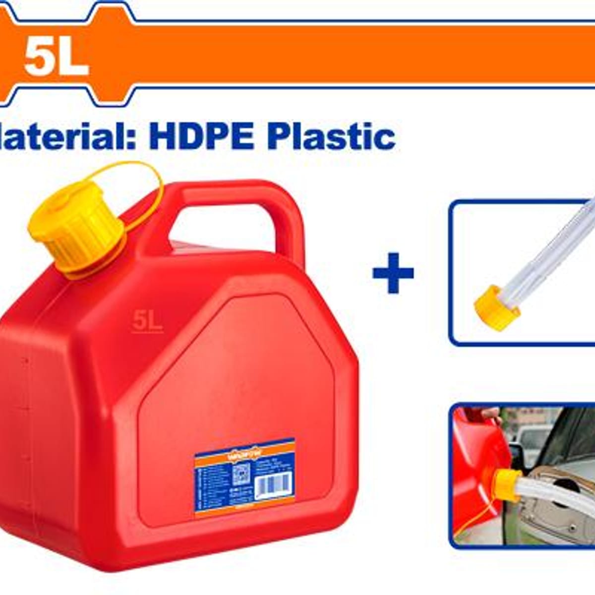 Bidón Plástico 5L HDPE WQY2305 - Wadfow