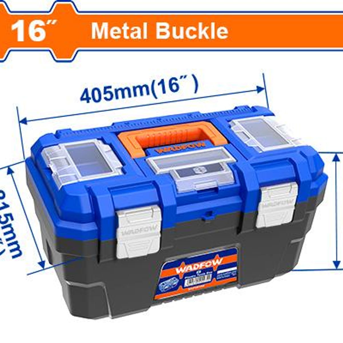 Caja Herramientas Plástica 16 Pulgadas WTB3316 - Wadfow