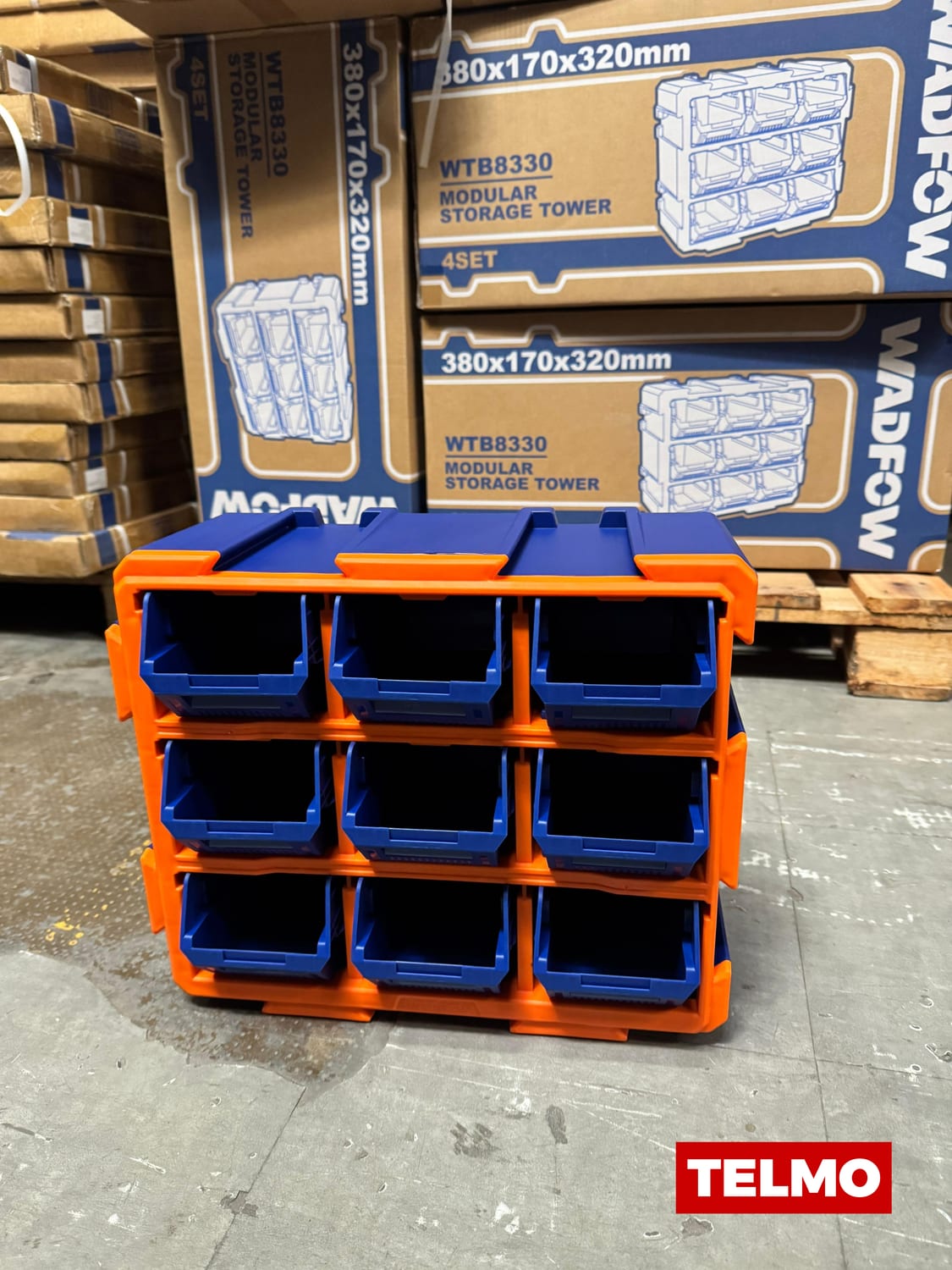 Gavetero Organizador Modular Plástico 9 Gavetas 380x170x320mm Apilable Colgable WTB8330 - WadfowGavetero Organizador Modular Plástico 9 Gavetas 380x170x320mm Apilable Colgable WTB8330 - Wadfow, foto real