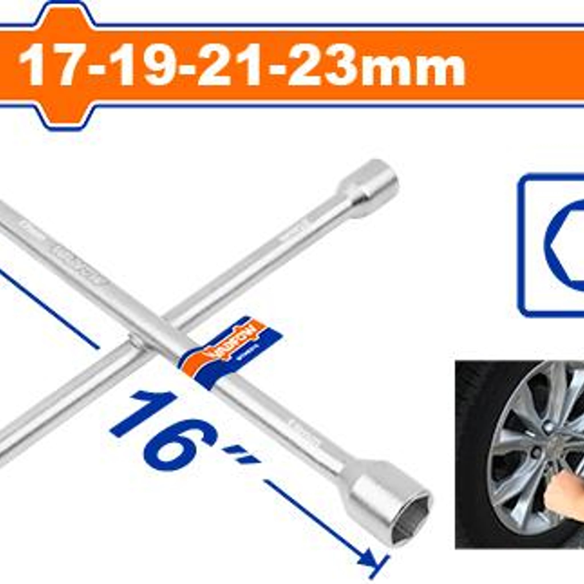 LLAVE CRUZ 16" (17 - 19 - 21 - 23 MM) WADFOW